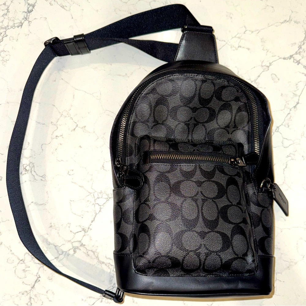 Coach Black Crossbody Bag west pack